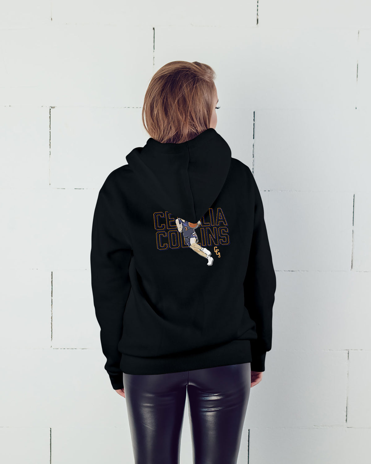 Cecelia Collins Sponge Fleece Zip Up Hoodie 001