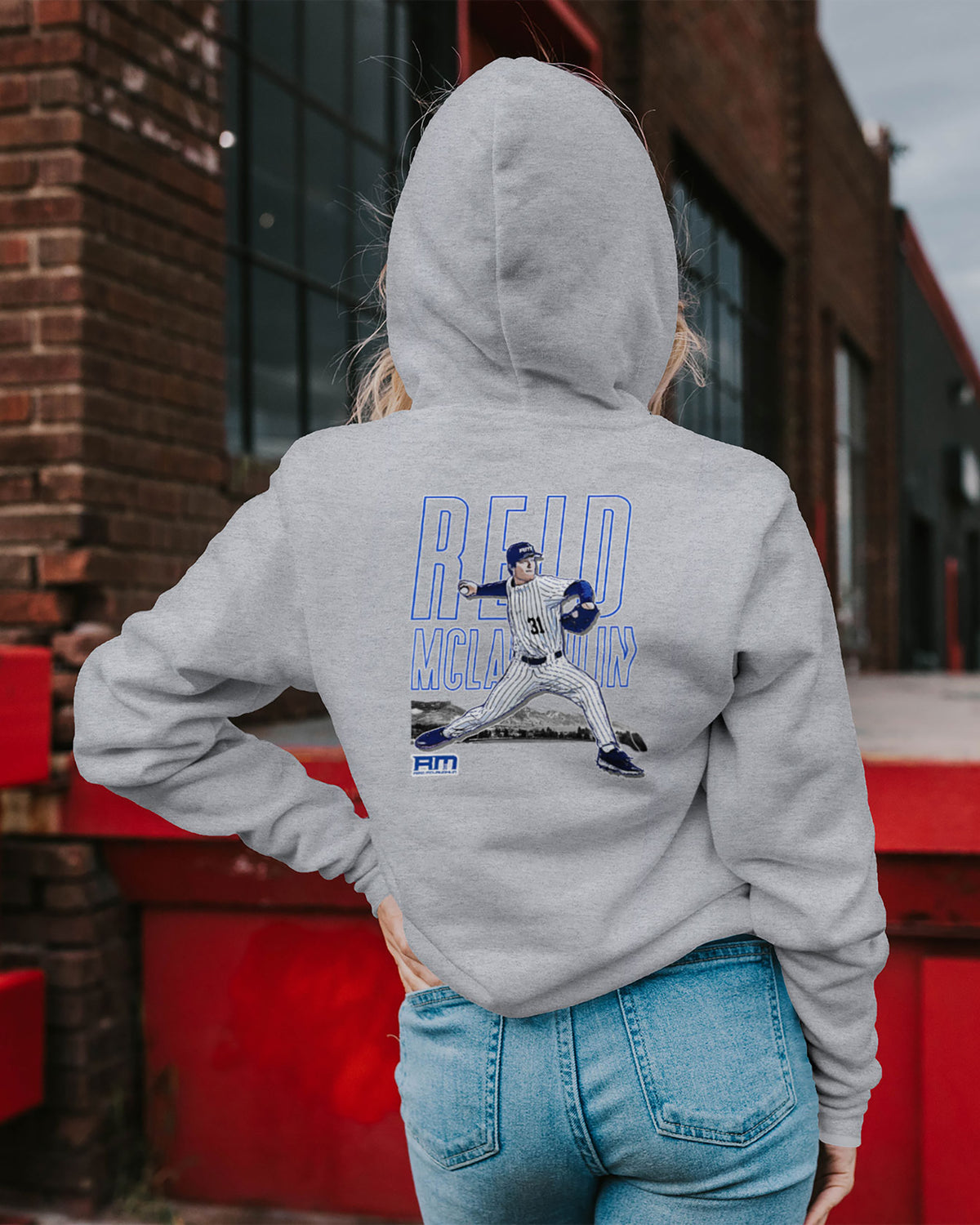 Reid McLaughlin Sponge Fleece Zip Up Hoodie 003