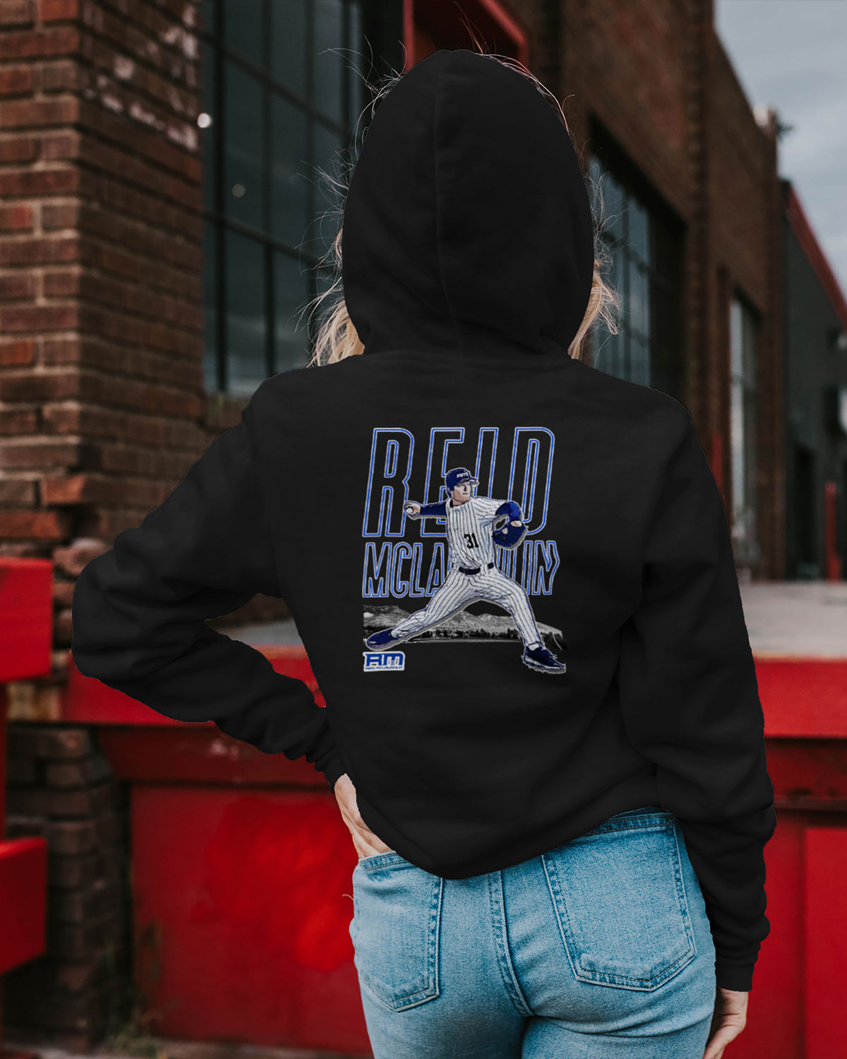 Reid McLaughlin Sponge Fleece Zip Up Hoodie 003