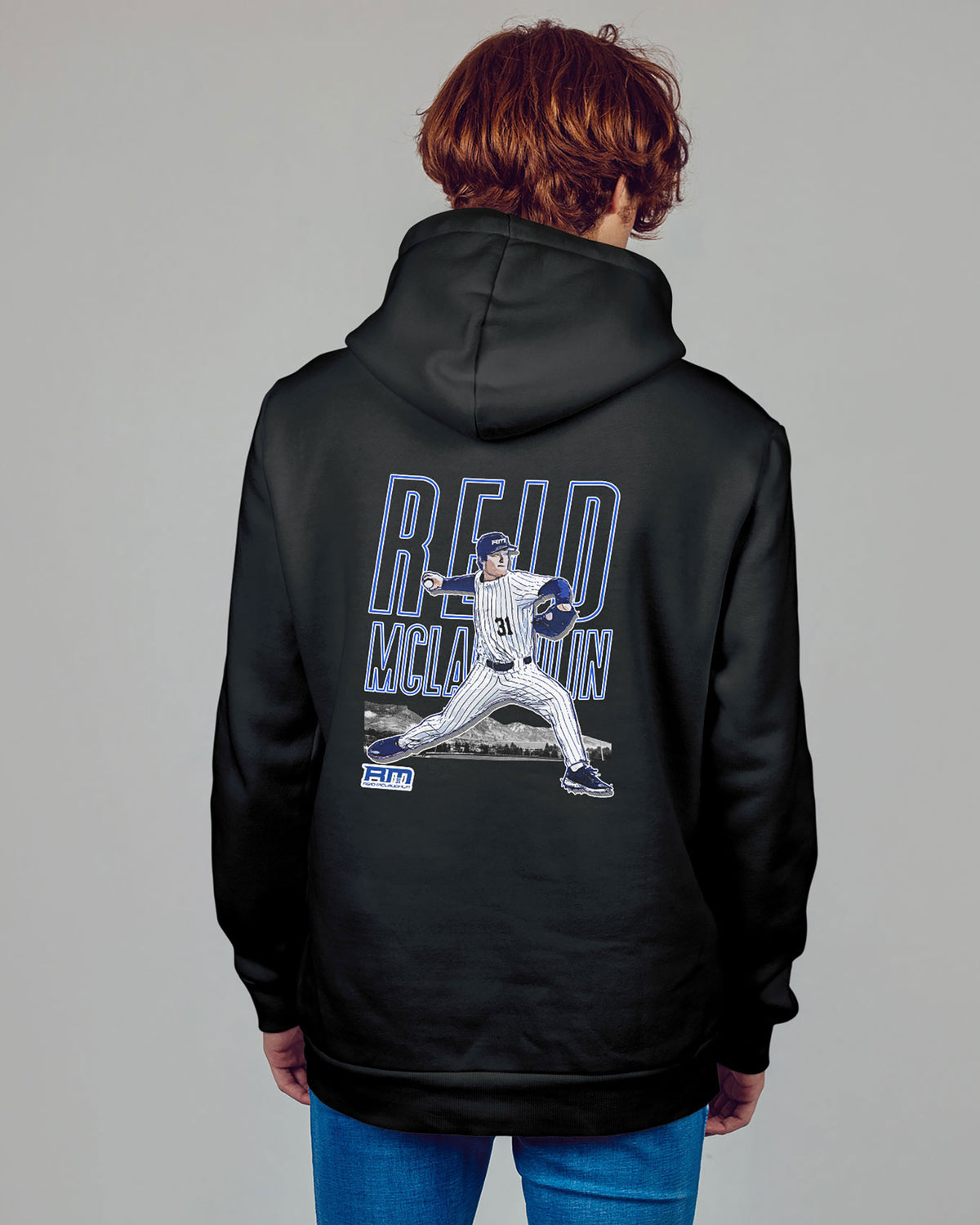 Reid McLaughlin Sponge Fleece Zip Up Hoodie 003