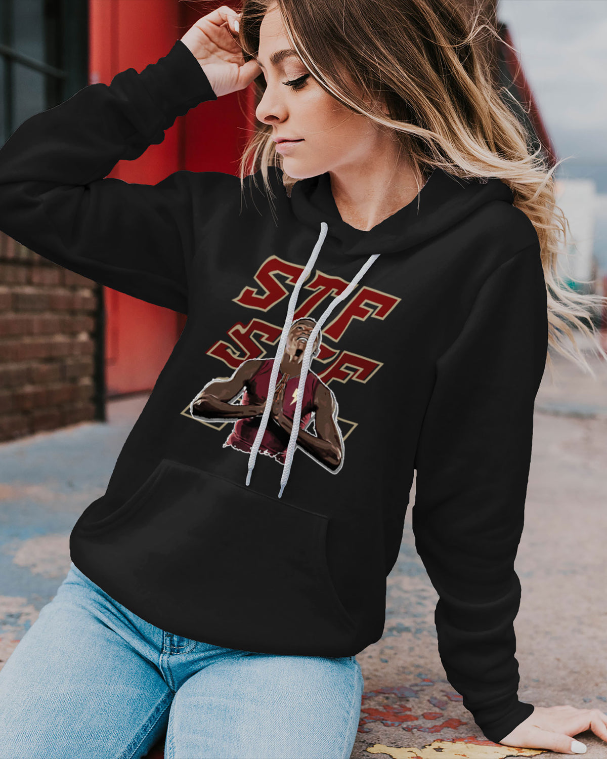 Sukeil Foucha Sponge Fleece Pullover Hoodie 002