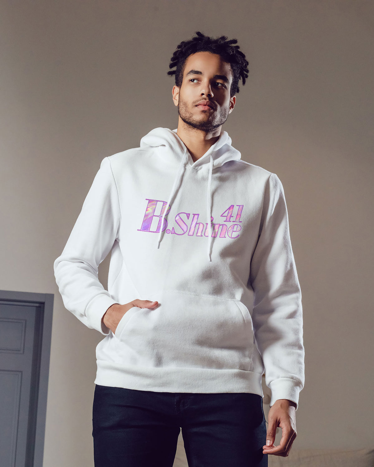 Bria Shine Sponge Fleece Pullover Hoodie 003