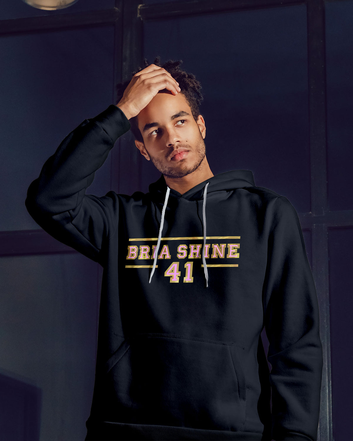 Bria Shine Sponge Fleece Pullover Hoodie 006