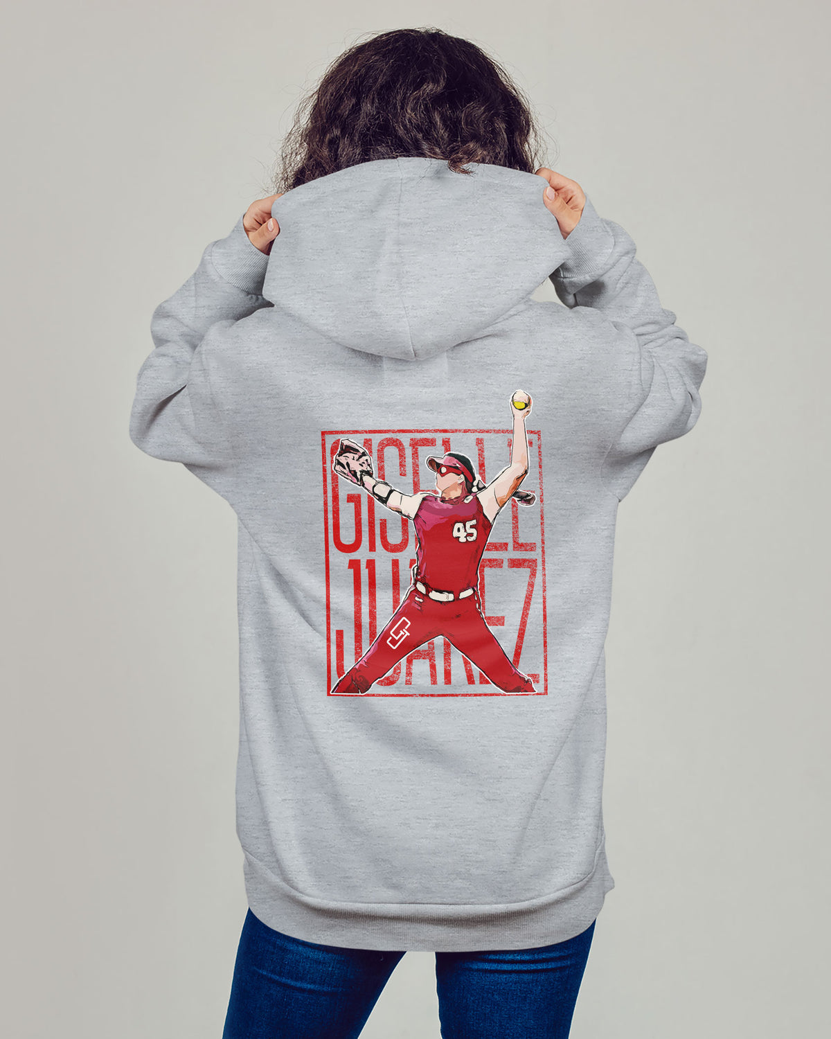 Giselle Juarez Sponge Fleece Zip Up Hoodie 002