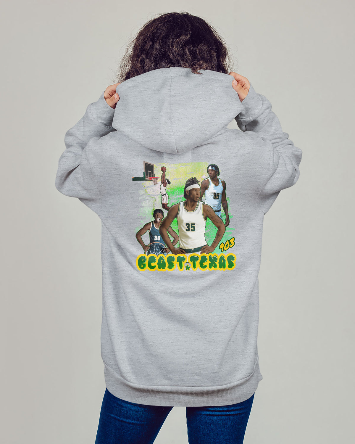 Malik Henry Sponge Fleece Zip Up Hoodie