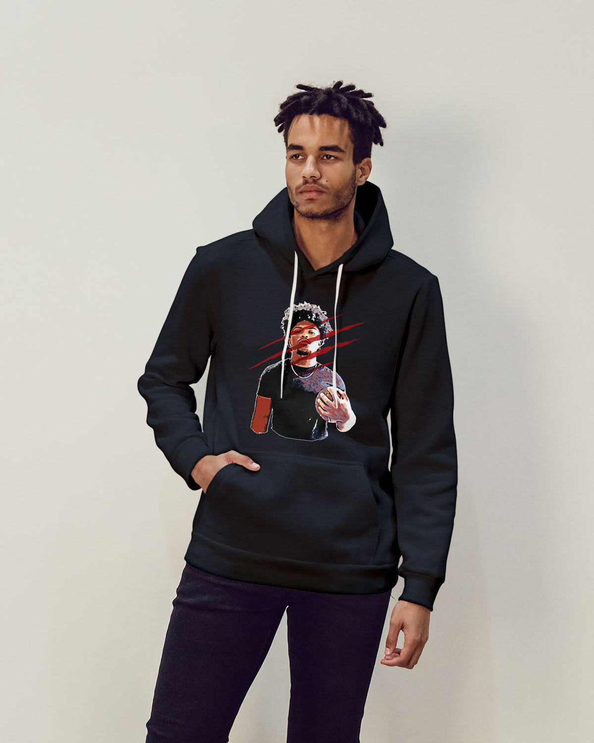 Samuel Camposeco Sponge Fleece Pullover Hoodie 003