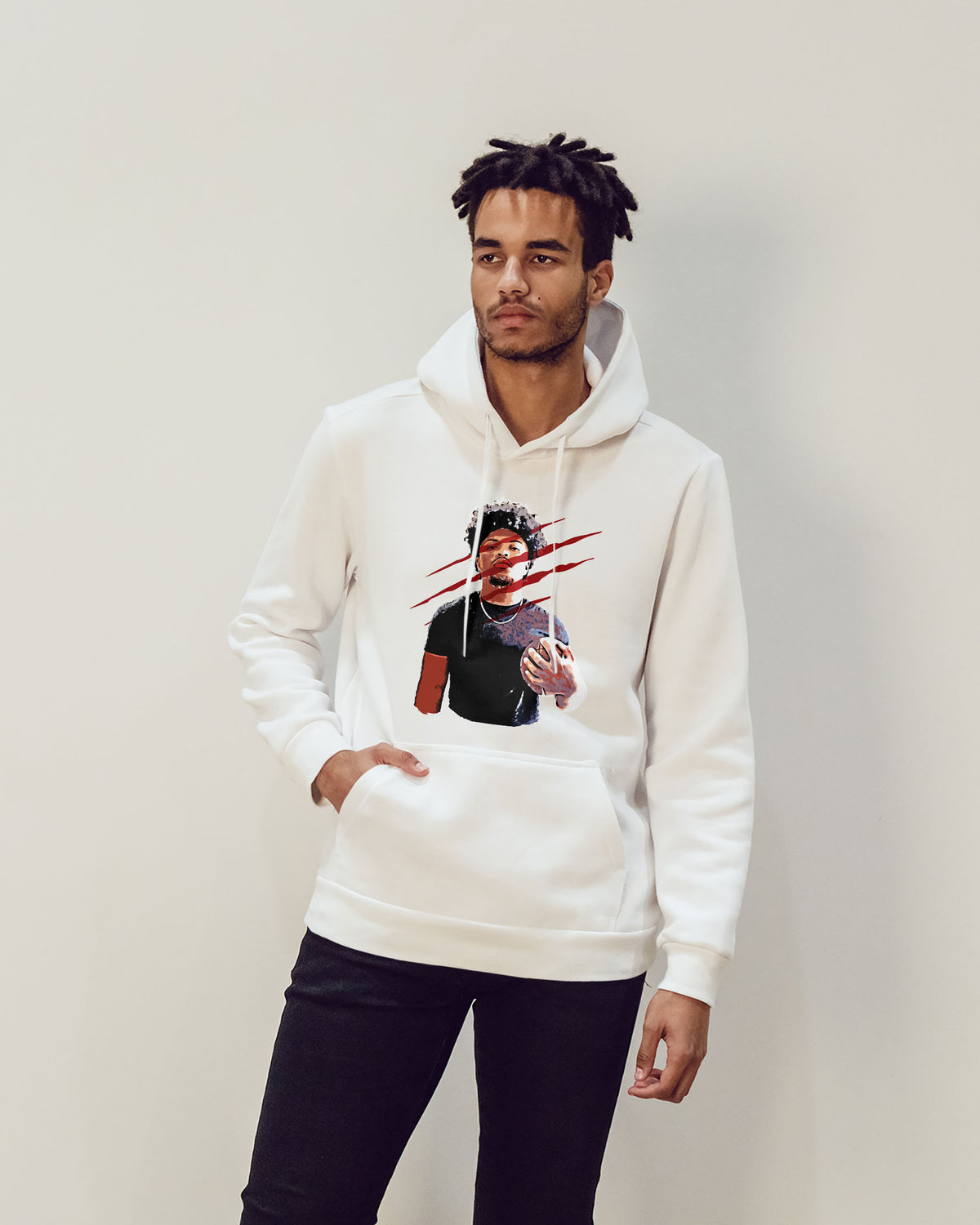 Samuel Camposeco Sponge Fleece Pullover Hoodie 003