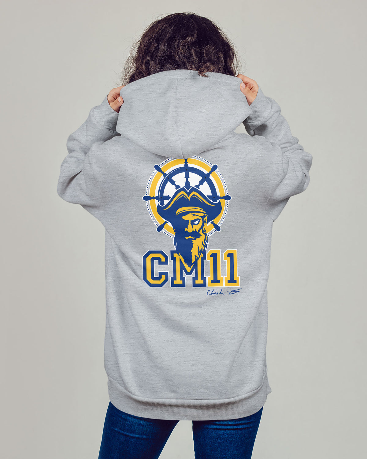 Chandler Martin Sponge Fleece Zip Up Hoodie 001