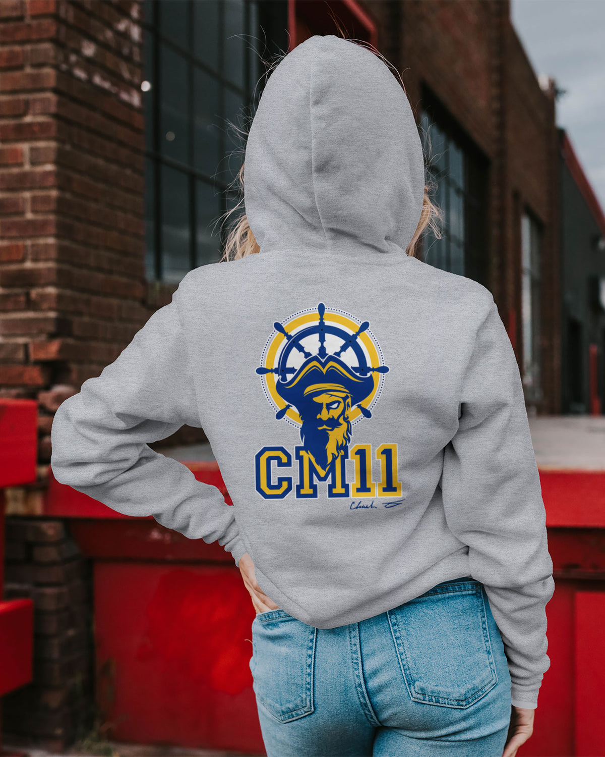 Chandler Martin Sponge Fleece Zip Up Hoodie 001