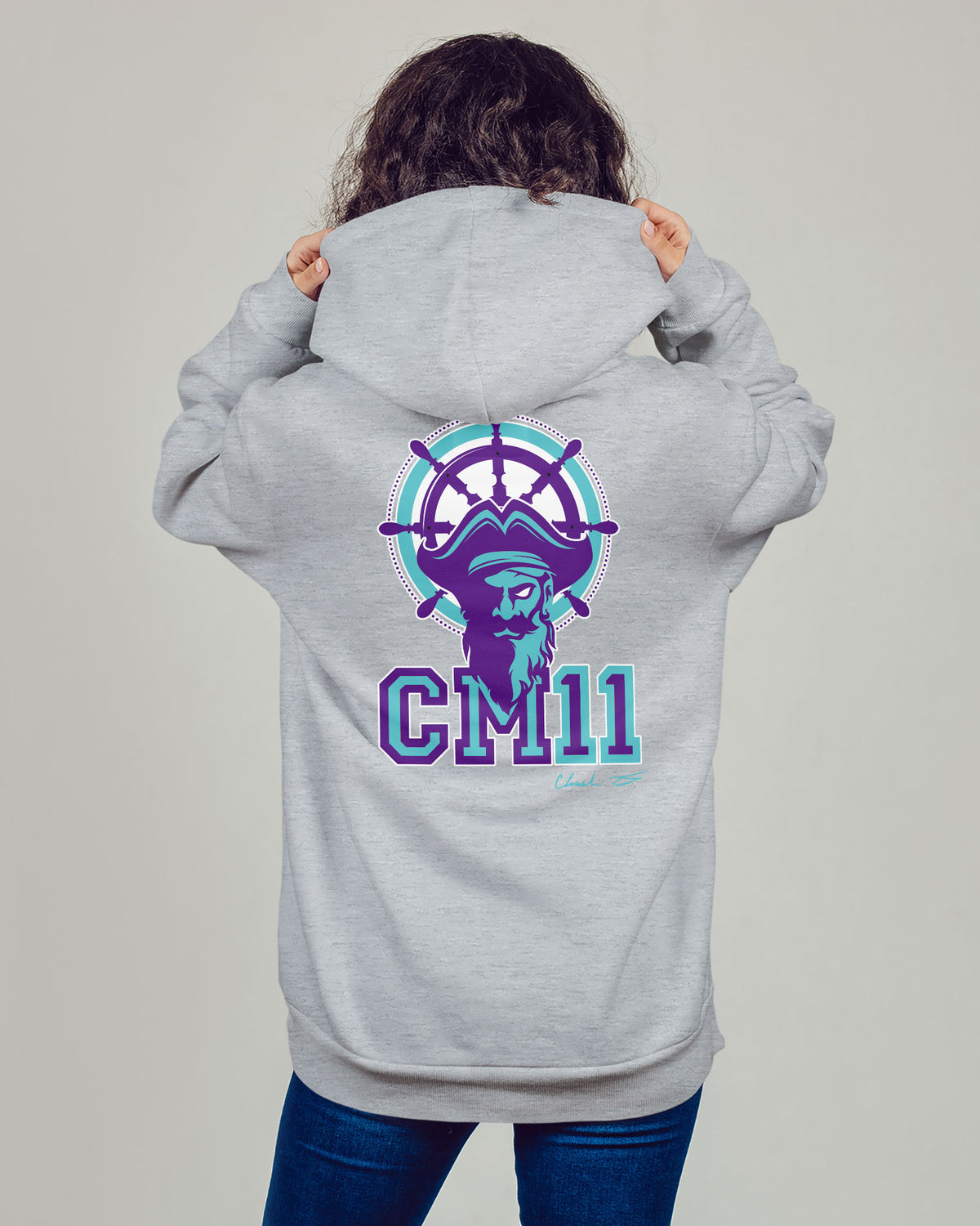 Chandler Martin Sponge Fleece Zip Up Hoodie 002