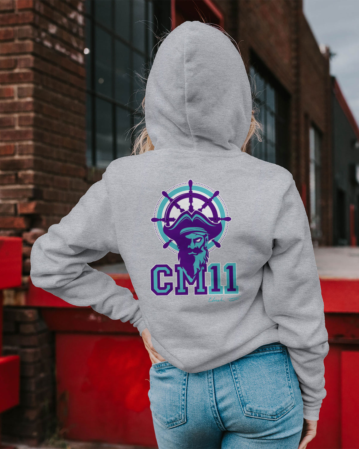 Chandler Martin Sponge Fleece Zip Up Hoodie 002