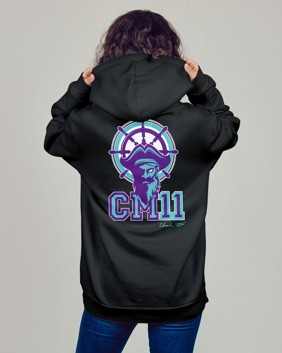 Chandler Martin Sponge Fleece Zip Up Hoodie 002