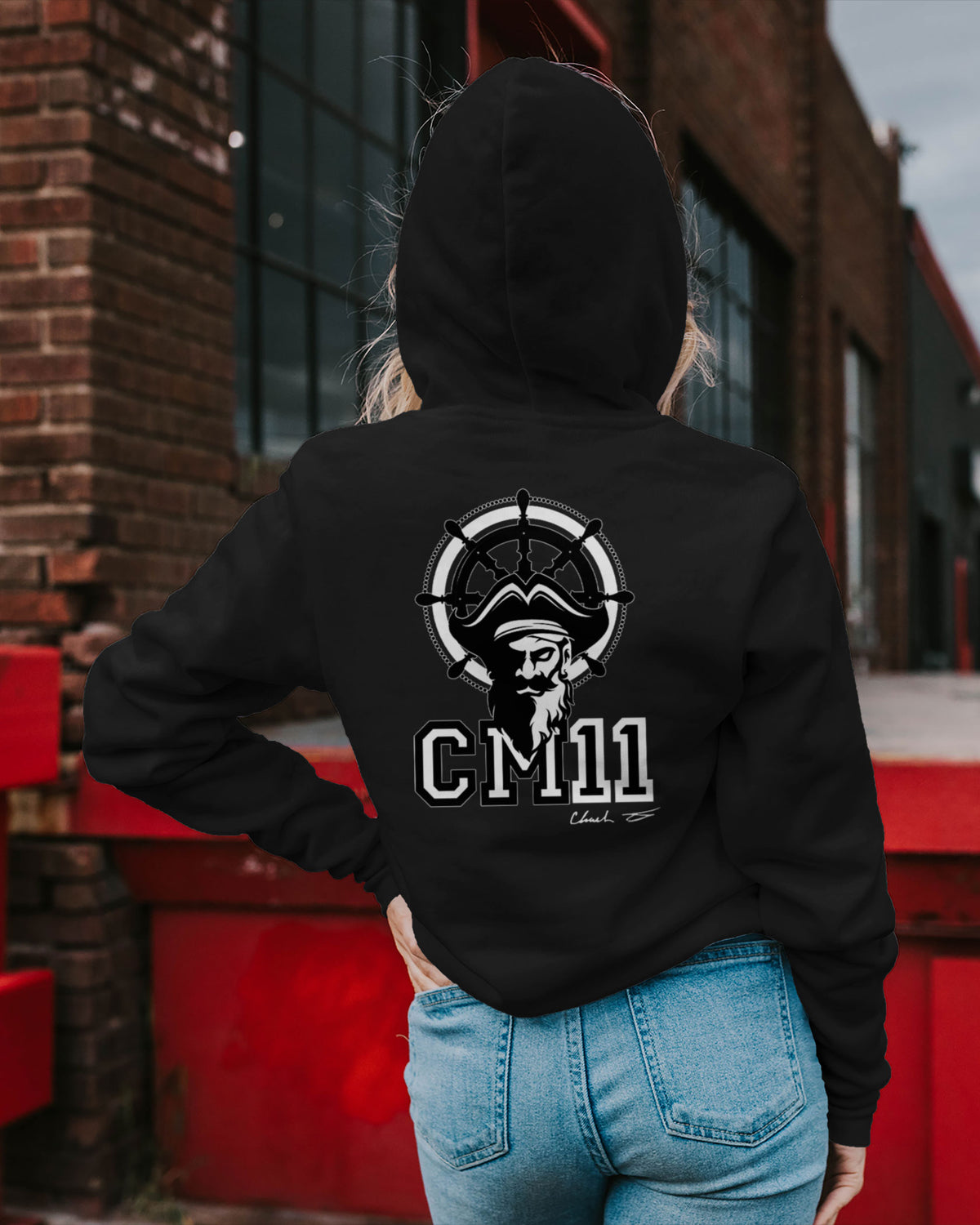 Chandler Martin Sponge Fleece Zip Up Hoodie 003