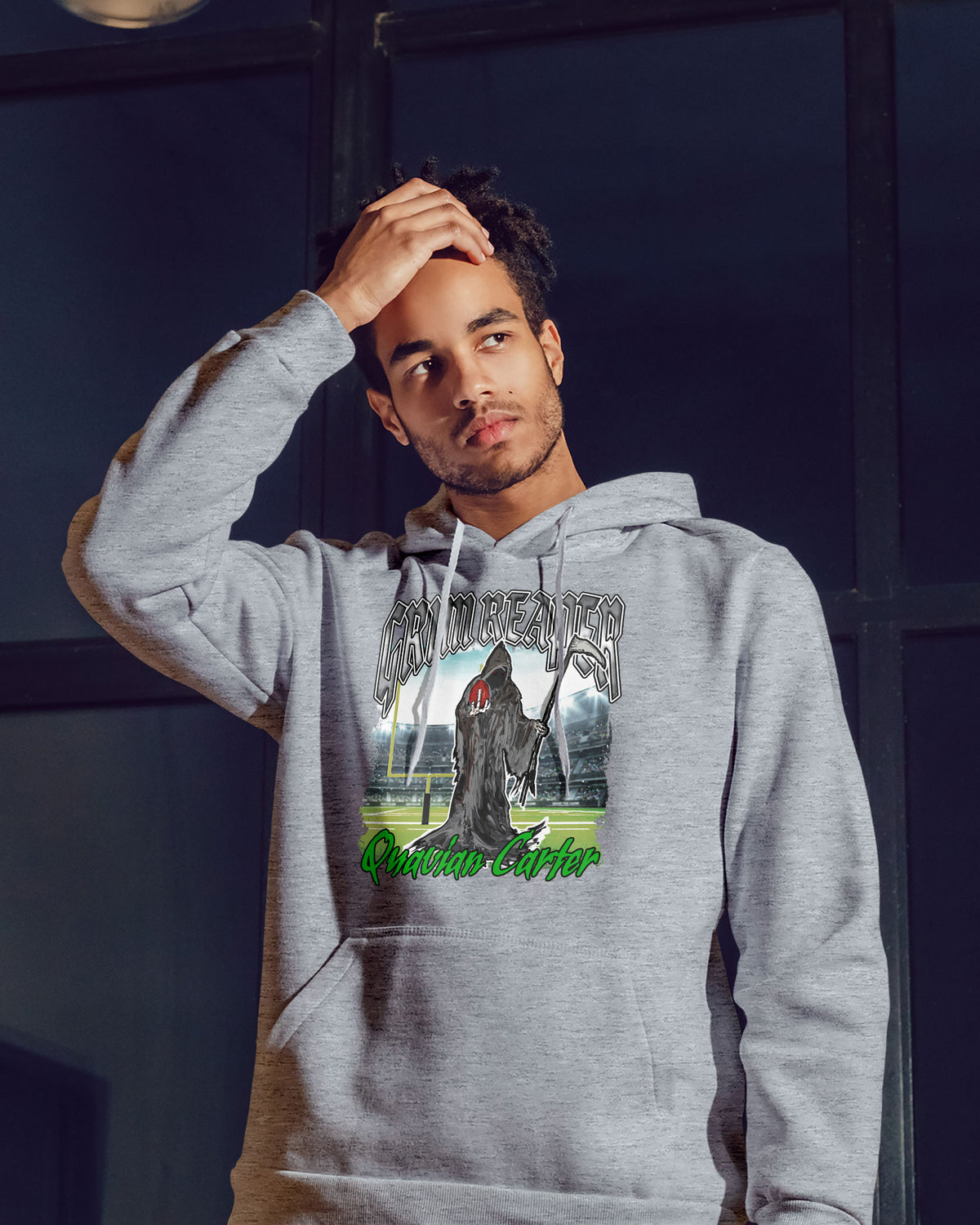 Quavian Carter Sponge Fleece Pullover Hoodie 001