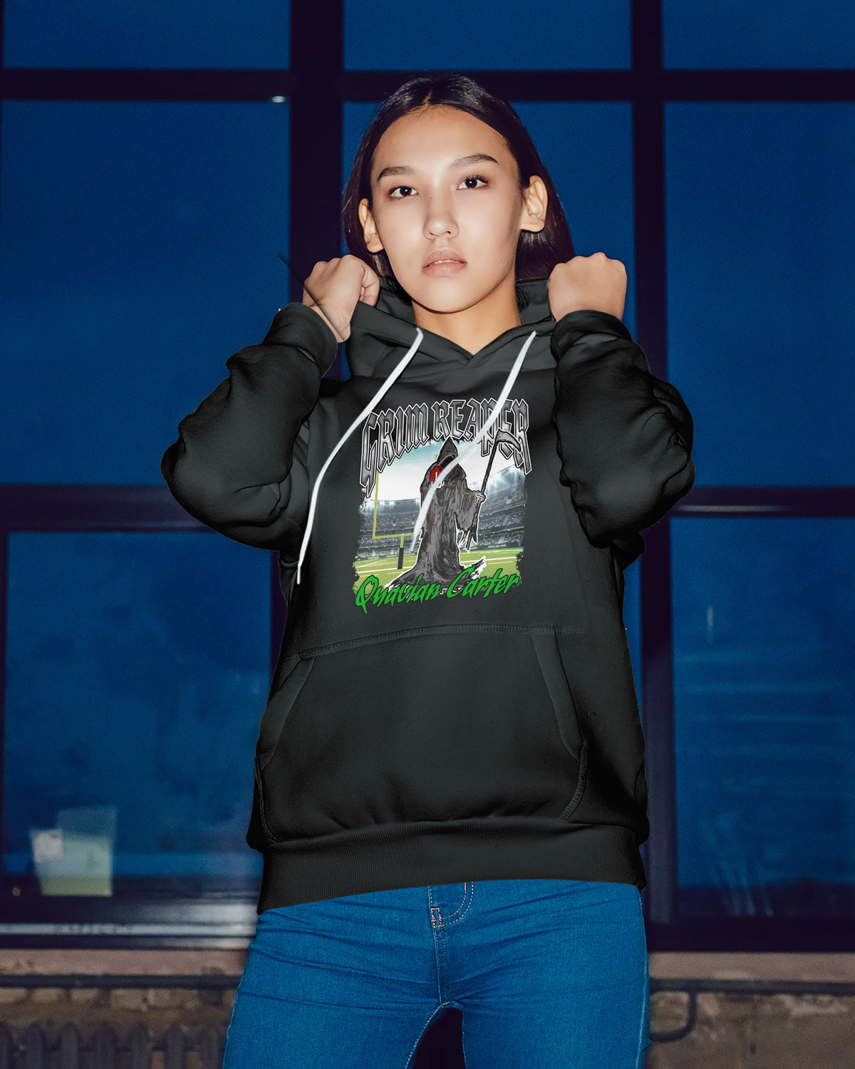 Quavian Carter Sponge Fleece Pullover Hoodie 001