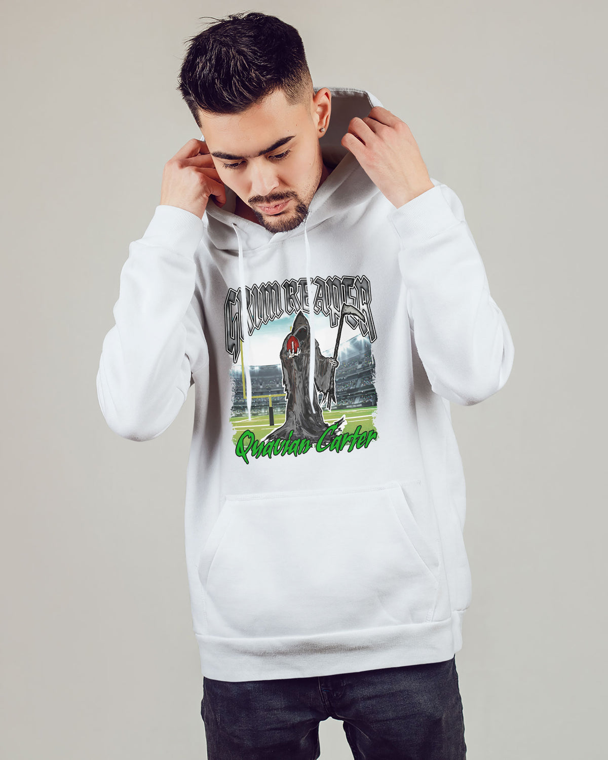 Quavian Carter Sponge Fleece Pullover Hoodie 001