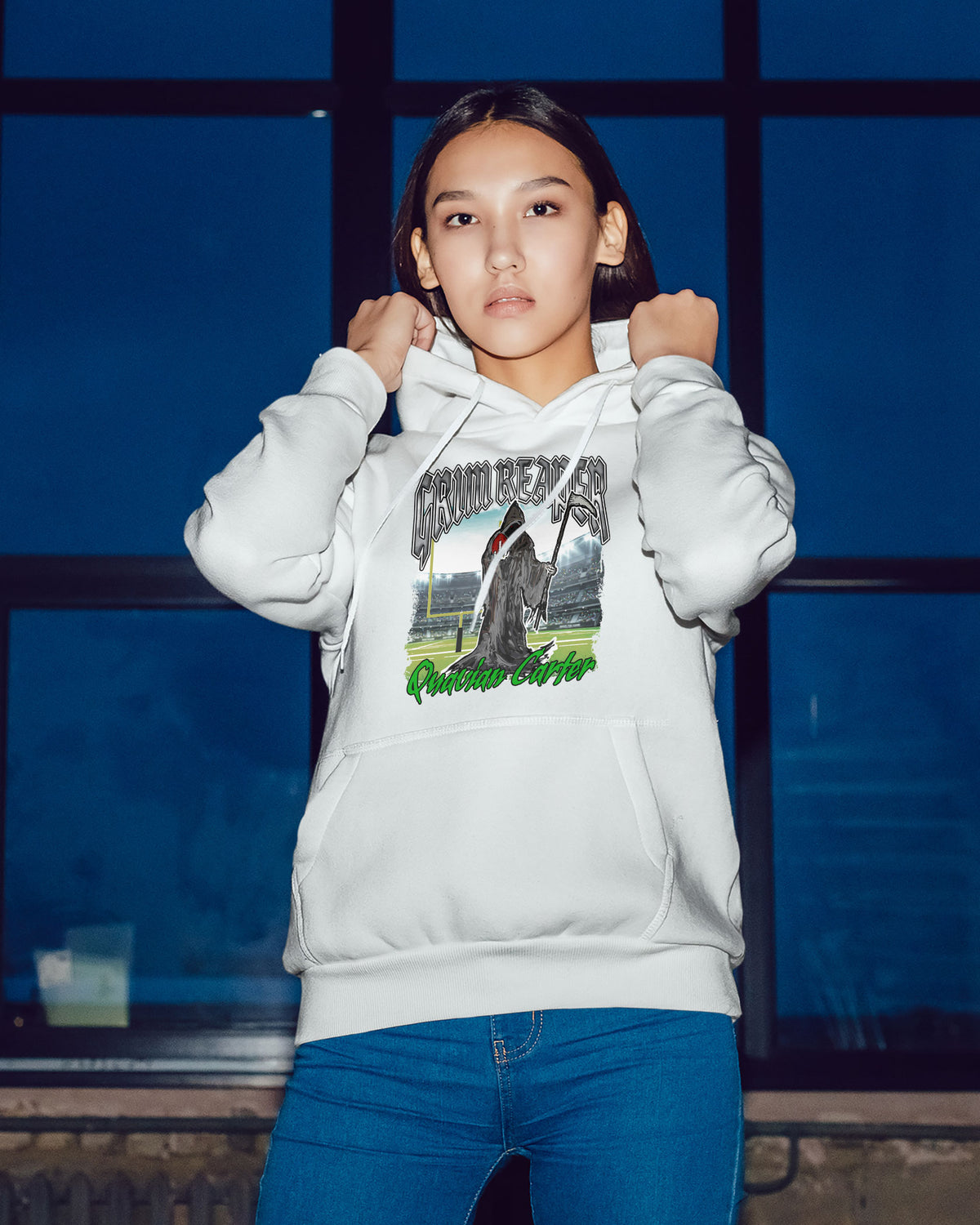 Quavian Carter Sponge Fleece Pullover Hoodie 001