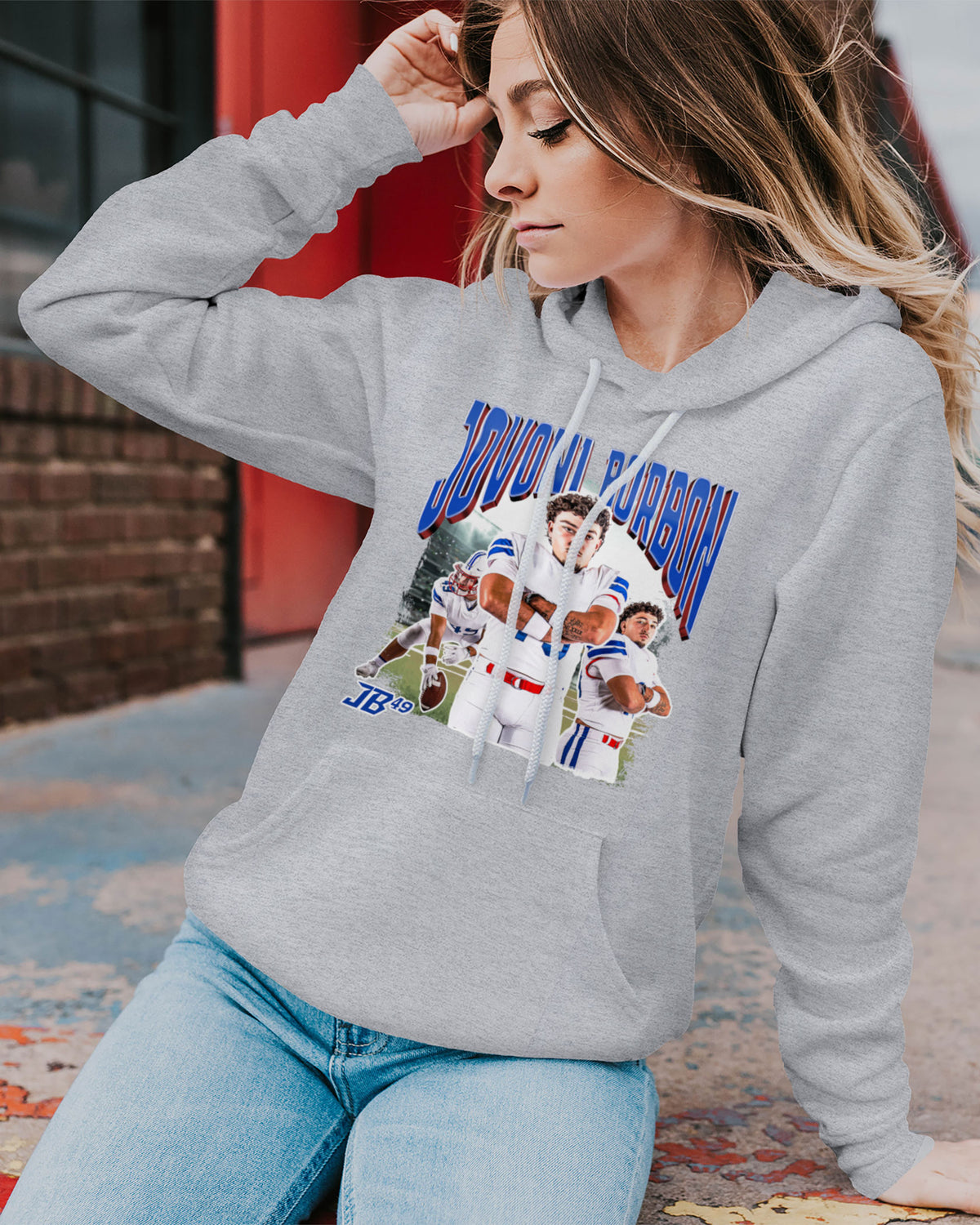 Jovoni Borbon Sponge Fleece Pullover Hoodie 001