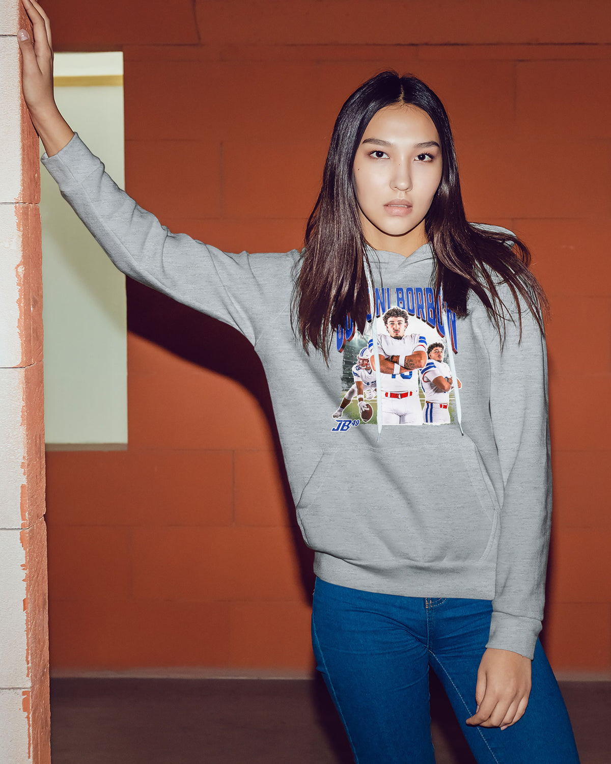 Jovoni Borbon Sponge Fleece Pullover Hoodie 001