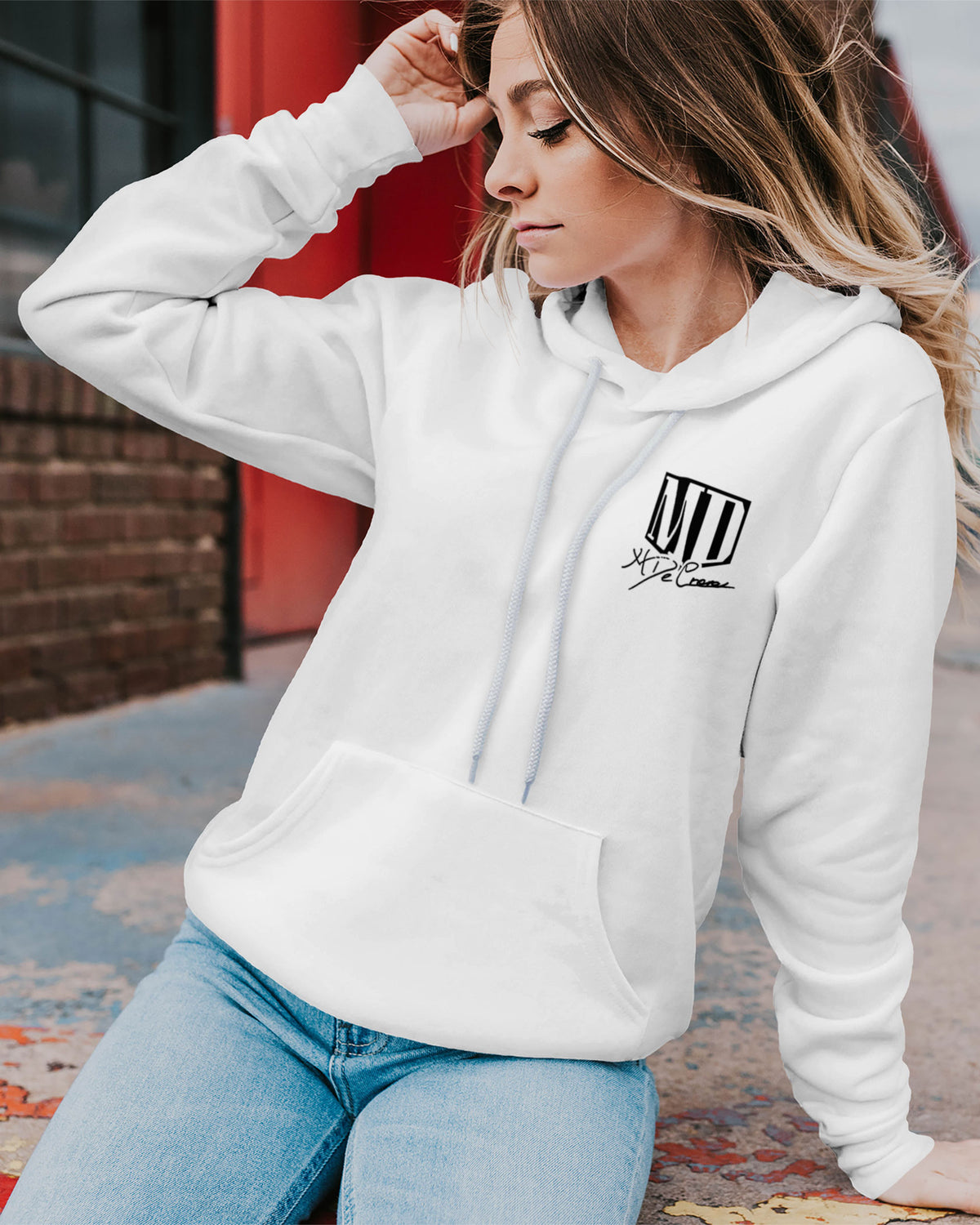 Matthew DeCrona Sponge Fleece Pullover Hoodie 004