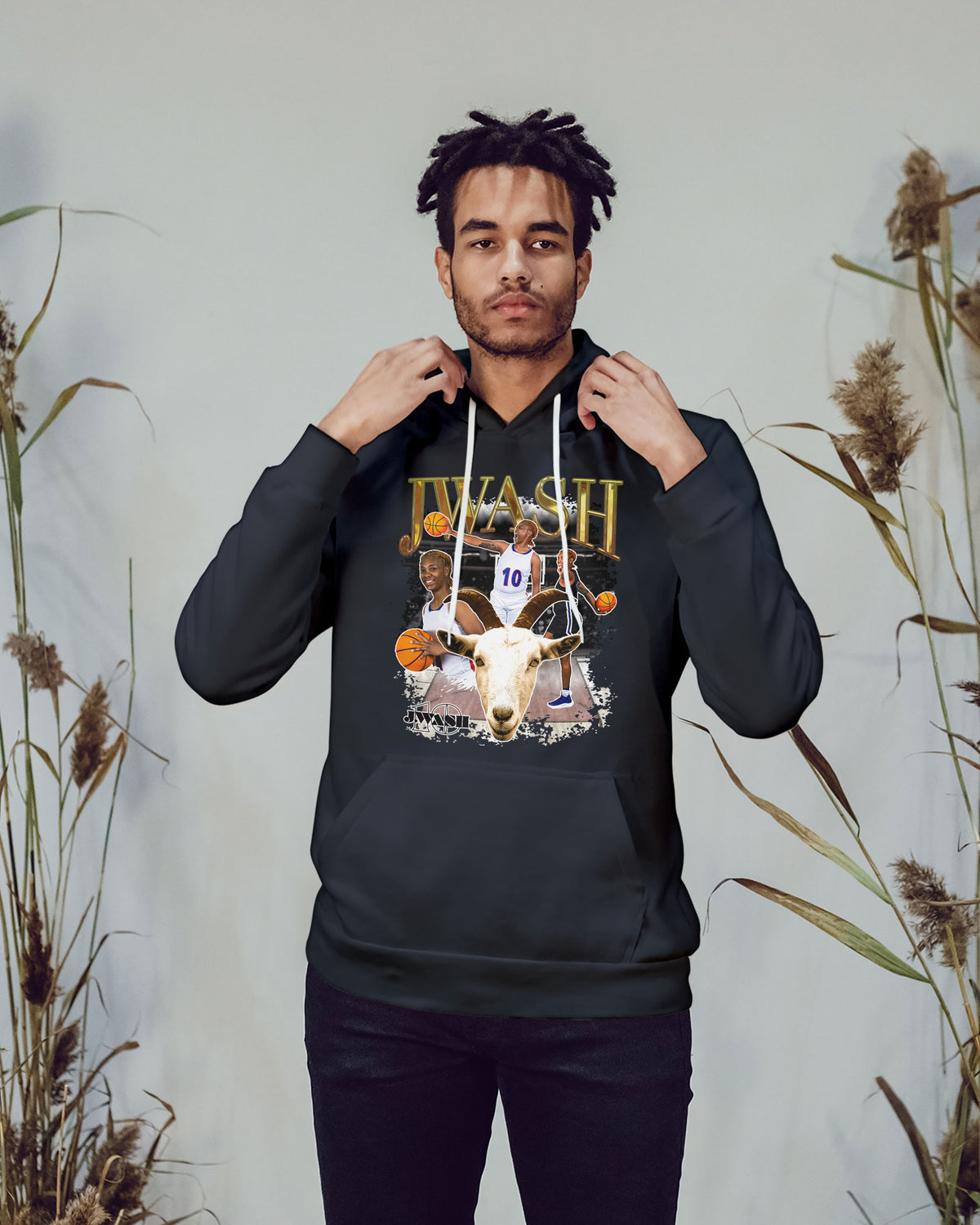 Jireh Washington Sponge Fleece Pullover Hoodie 002