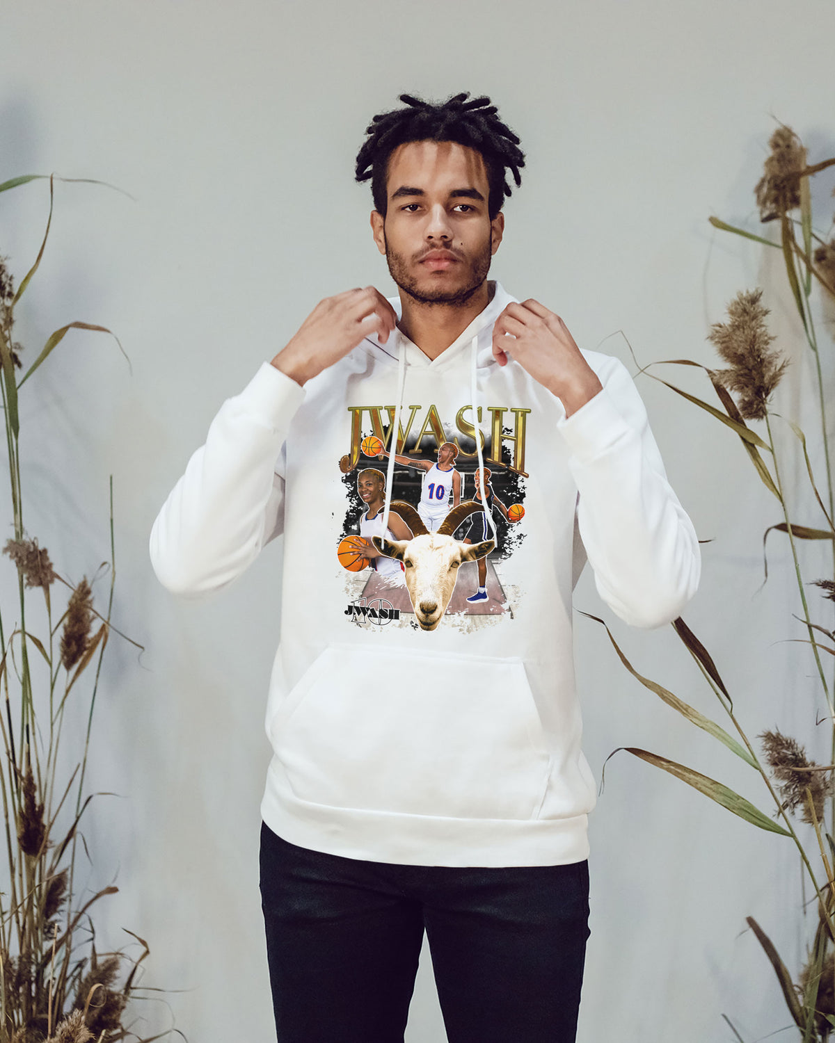 Jireh Washington Sponge Fleece Pullover Hoodie 002