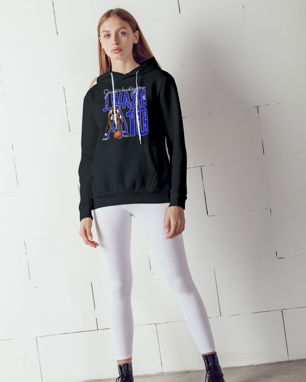 Jireh Washington Sponge Fleece Pullover Hoodie 003