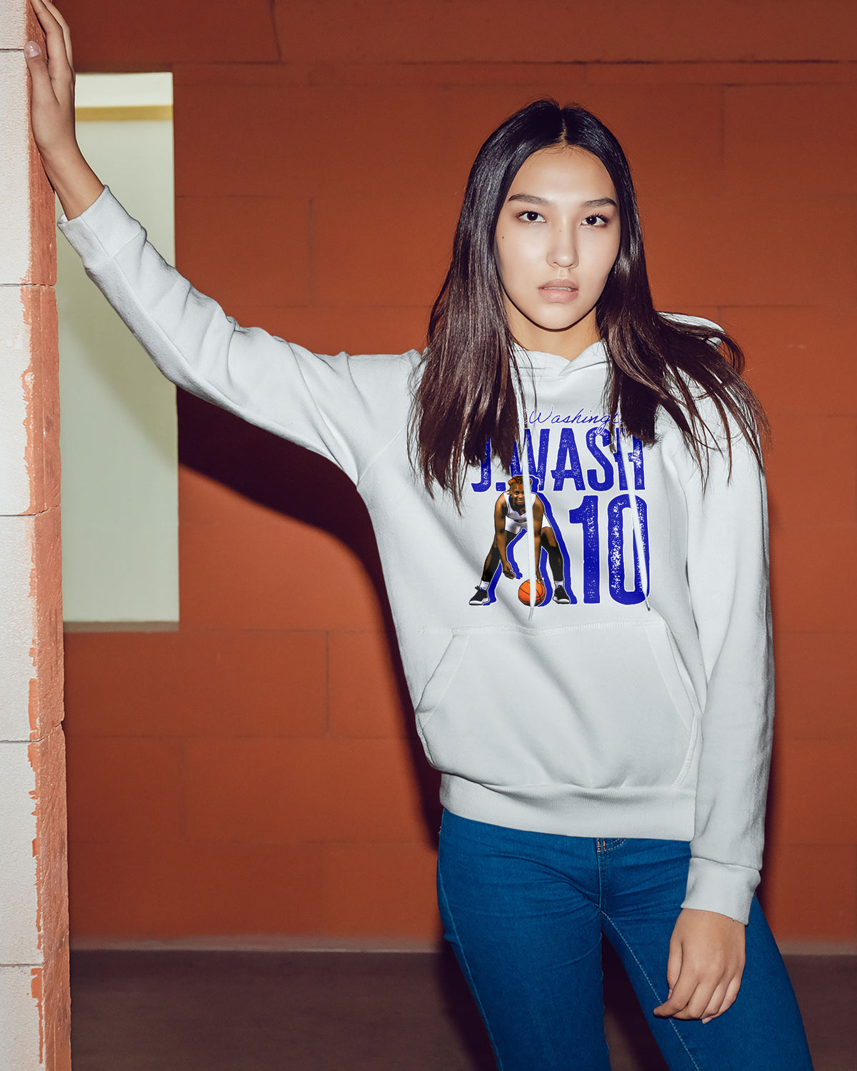 Jireh Washington Sponge Fleece Pullover Hoodie 003