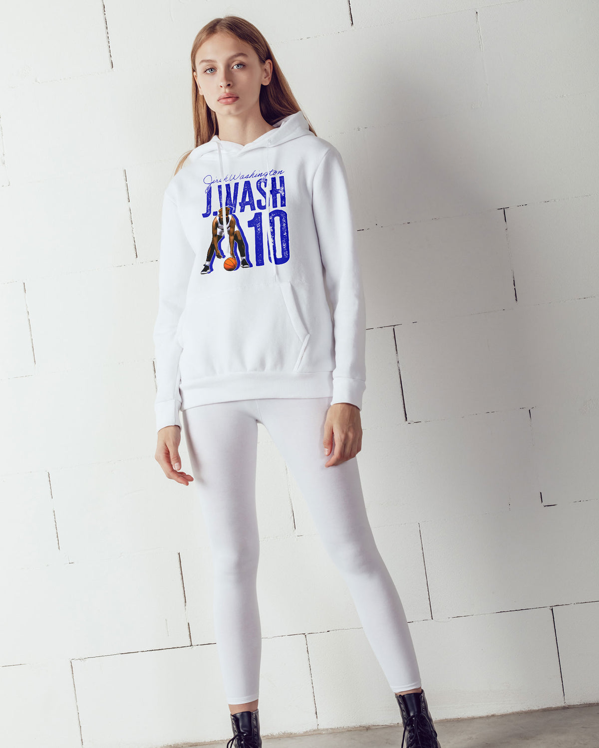 Jireh Washington Sponge Fleece Pullover Hoodie 003