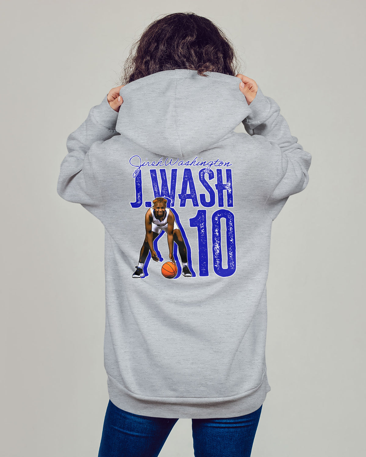 Jireh Washington Sponge Fleece Zip Up Hoodie 003