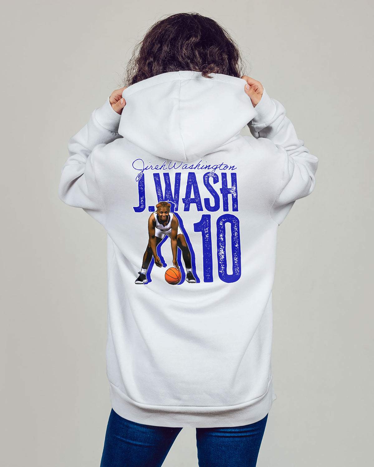 Jireh Washington Sponge Fleece Zip Up Hoodie 003